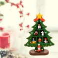 thumbnail image 4 of Adornos para árboles de Navidad con compartimentos Accesorios de exhibición creativos de para chimeneas de escritorio Tablero de Pequeño Plaid Verde BLESIY Árbol del festival, 4 of 7