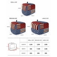 thumbnail image 3 of Fsddascl 4th of July Small Toaster Cover 2 Slice, Kitchen Appliance Covers, Independence Day Red Blue Vintage Toaster Oven Cover with Loop, Bread Machine Cover Polyester Dust Cover Protection, 3 of 5