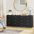 thumbnail image 4 of UBesGoo Modern Wood 4-Drawer Dresser Chest Bedside Table for Bedroom,Living Room,Black, 4 of 13