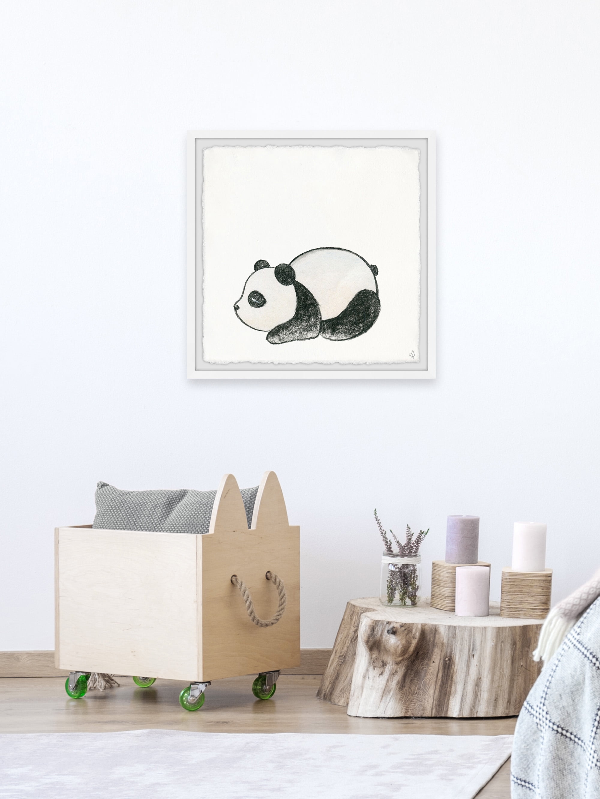 Marmont Hill Sleepy Panda Framed Wall Art