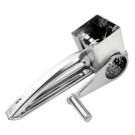 

VerPetridure Stainless Steel Cheese Grater Hand-Cranked Rotary Cheese Grater