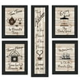 thumbnail image 2 of HomeRoots 33 x 11 x 1 in. Kitchen Friendship 2 Black Framed Print Kitchen Wall Art - Set of 5, 2 of 3