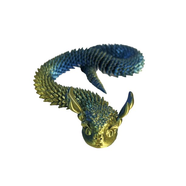 Regalo para el Hogar,Modelo de Mano Móvil de Múltiples Articulaciones de la Serpiente Impresa,Decoración de Escritorio Flexible de 65 cm Y Juguete para Niños,Serpiente de Alivio Del Estrés Fidget,,