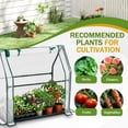 thumbnail image 6 of Ktaxon 36x18x33in Mini Greenhouse, Portable Plant Tunnel with Zippered Door & UV Protected PE Cover, White, 6 of 8