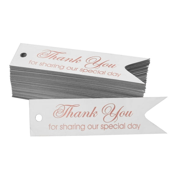 Inkdotpot Rose Gold Foil Paper Hang Tags Thank You For Sharing Our Special Day Bridal Shower Favor Tags 50 Pieces