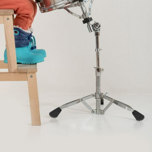 LABELEPH 1Pack Classic Drum Stand Feet for Percussion Drum Performances with Durable Plastic in Black 6.5x4.4x2.2in