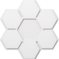 thumbnail image 1 of Ekena Millwork CMP28DY 28 in. OD x 9.75 in. Square Daisy Architectural Grade PVC Contemporary Ceiling Medallion, 1 of 1