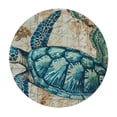 thumbnail image 4 of BANET  Sea Turtles Round Fitted Tablecloth, Animal Elastic Tablecloth for Round Tables, Waterproof Wipeable Table Cover Fits Round Tables 31"-35, 4 of 8
