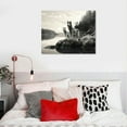 thumbnail image 4 of Nawypu Wolf Canvas Wall Art Black and White Pictures Artwork Ready to Hang for Bedroom Living Room Decor, 4 of 4