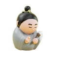 thumbnail image 4 of Figura de Dios de la Suerte China, adorno de mesa, estatua de resina Feng Shui multifunción Estilo H, 4 of 9
