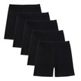 thumbnail image 2 of ATOGUTA 5-14 Years 5 Pack Girls Biker Shorts Teen Biker Cartwheel Multi-Color Dance Under Dress Girls Clothes Black, 2 of 5