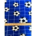 thumbnail image 4 of Lilly Craft Soccer Balls and Net on Red Fleece Fabric 58-60" Wide Sold by the Yard, 4 of 4