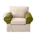 thumbnail image 2 of Protector de muebles de poliéster spandex para reposabrazos, funda elástica verde para sofá o sillón, 2 of 7