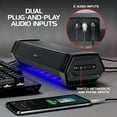 thumbnail image 4 of ENHANCE Attack Gaming Speaker Soundbar - Under Monitor PC Sound Bar LED Speaker with 40W Peak Power, 4 of 9