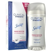 Secret Clinical Strength Invisible Solid Antiperspirant and Deodorant for Women, Protecting Powder, 2.6 oz