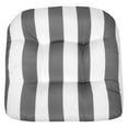 thumbnail image 2 of Havana Striped Tufted Patio Seat Cushion Silver/White 12 Pack, 2 of 5