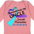 thumbnail image 4 of Inktastic Remembering My Uncle Suicide Prevention Awareness Boys or Girls Long Sleeve Baby Bodysuit, 4 of 5