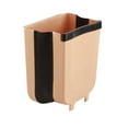 Collapsible Hanging Kitchen Waste Bin 9L Plastic Kitchen Folding Trash
