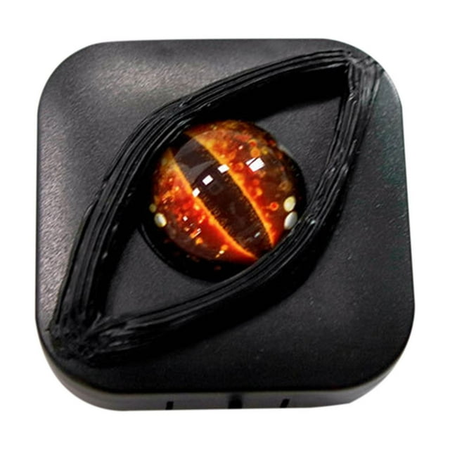 HaoXun Exquisite Halloween Contact Lens Case - Portable Personalized Lens Storage Box for Travel, Outdoor Activities, Home and Office Use
