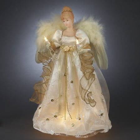 16 quot pre lit ivory and gold angel christmas tree topper 16 quot pre lit ivory and gold angel christmas tree topper
