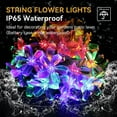 thumbnail image 2 of Zukuco Flower Fairy Lights 10FT 20LED Cherry Blossom String Lights Battery Operated Waterproof for Camping,Garden,Birthday,Easter,Christmas,Wedding Party,Bedroom (Multicolor), 2 of 7