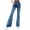 Blue, variant on Pull On Jeans for Women High Waisted Stretchy Flare Elastic Waist Bootcut Denim Pants Boot Cut Jean Blue M