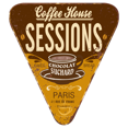 thumbnail image 1 of Coffee Sessions Die-Cut Metal Wall Decor, 1 of 1