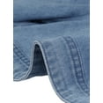 thumbnail image 5 of INSPIRE CHIC Women's Crop Denim Cardigan Short Sleeve Lapel Jean Jacket XL Blue, 5 of 6