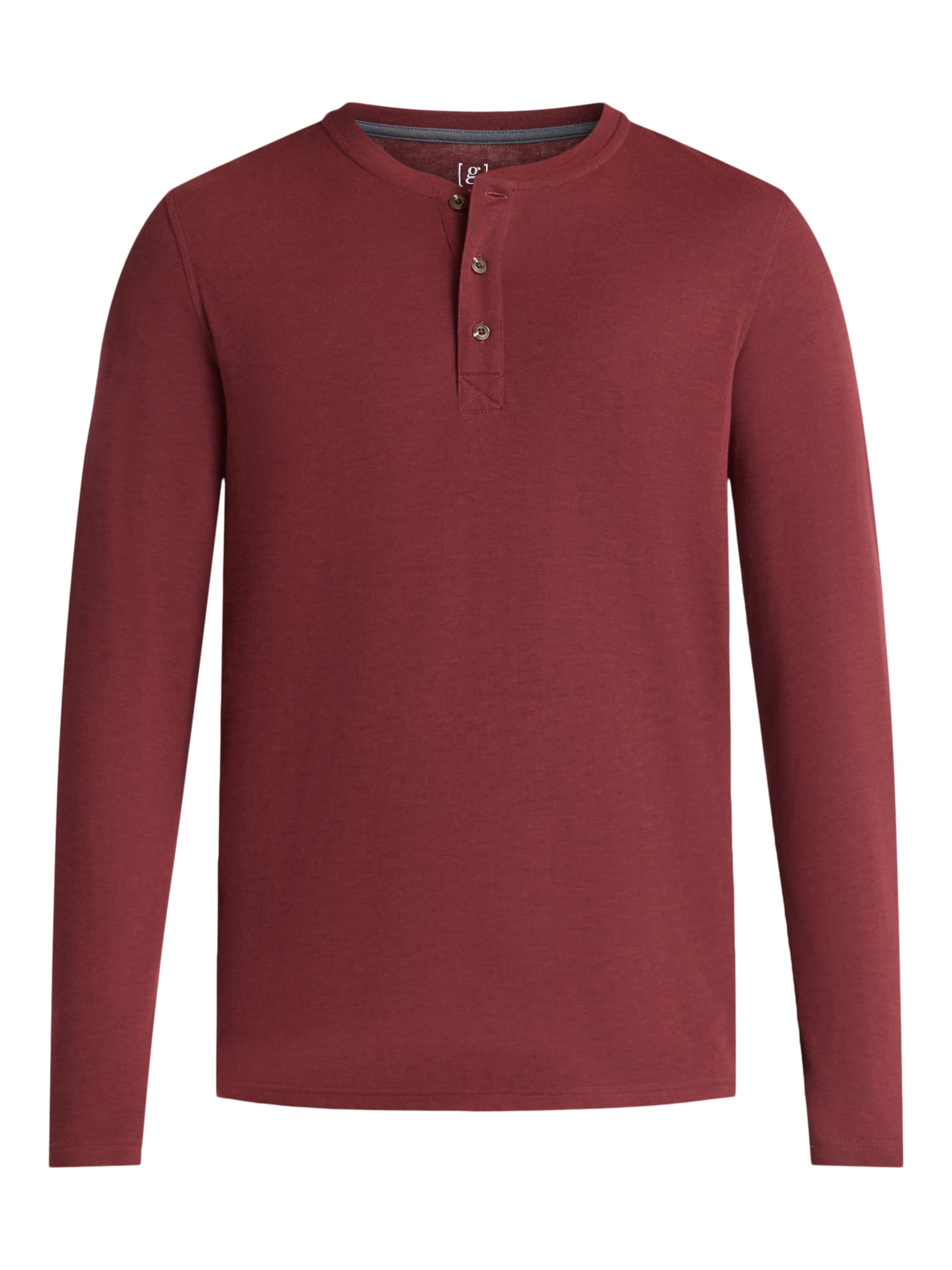 George Men's& Big Men's Double Knit Henley, Sizes S-3XL
