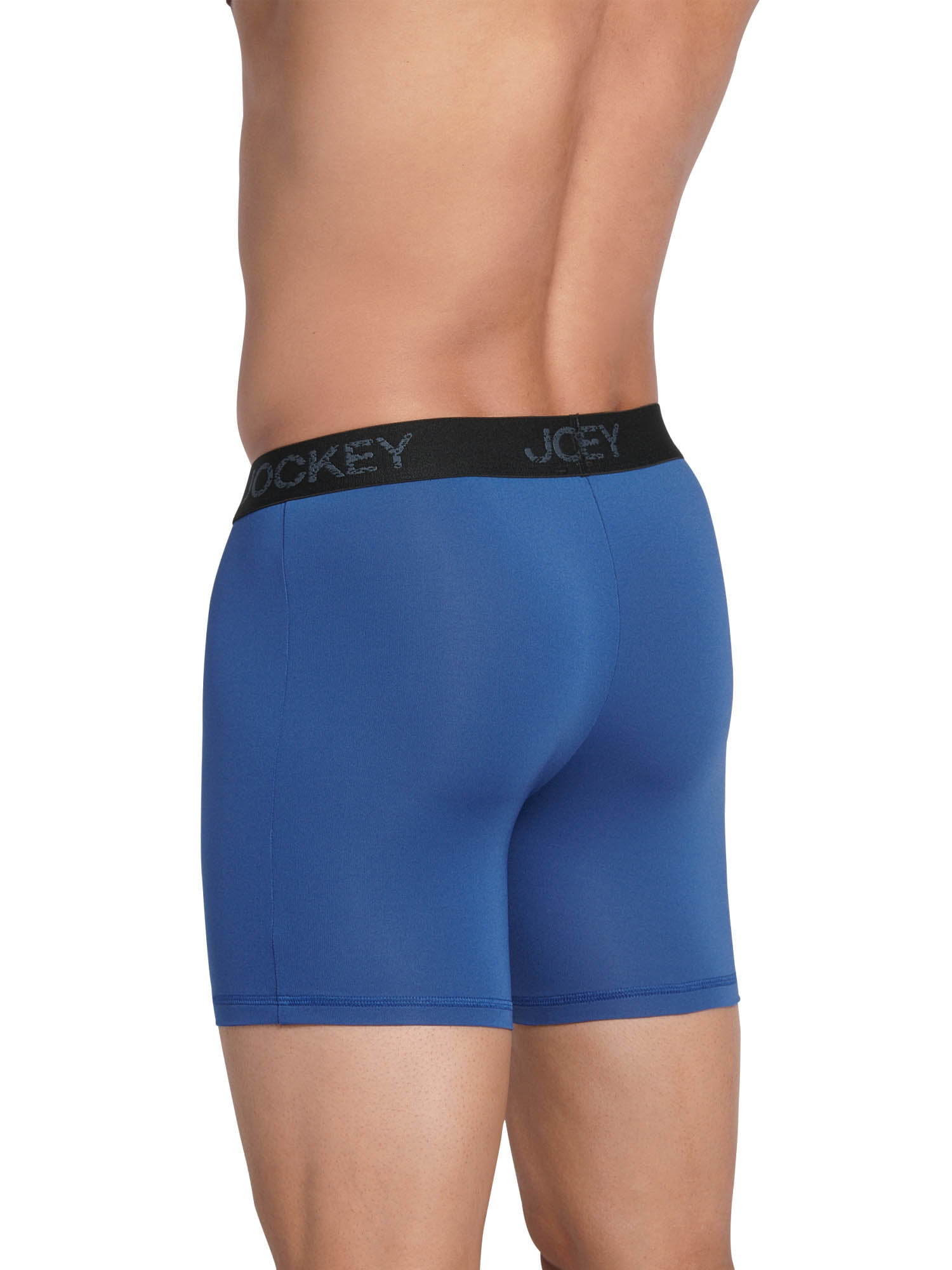 Jockey® Essentials Men's Microfiber Boxer Brief Underwear, Pack of 3, Moisture Wicking Boxer Brief, Workout Underwear, Sizes Small, Medium, Large, Extra Large, 2XL, 6804