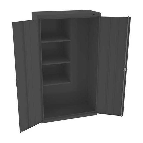 Tennsco Storage Cabinet,64"x36"x18",Black,3Shlv JAN6618DHBK