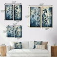 thumbnail image 4 of Designart "Vintage Blue Botanical Wildflowers in Meadow III" Flowers Wall Art Set Of 2 - Traditional Blue Wall Decor Set Of 2, 4 of 6