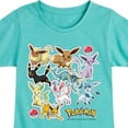 thumbnail image 3 of Pokémon - Eevee Evolution Stickers - Youth Girls Short Sleeve Graphic T-Shirt, 3 of 5