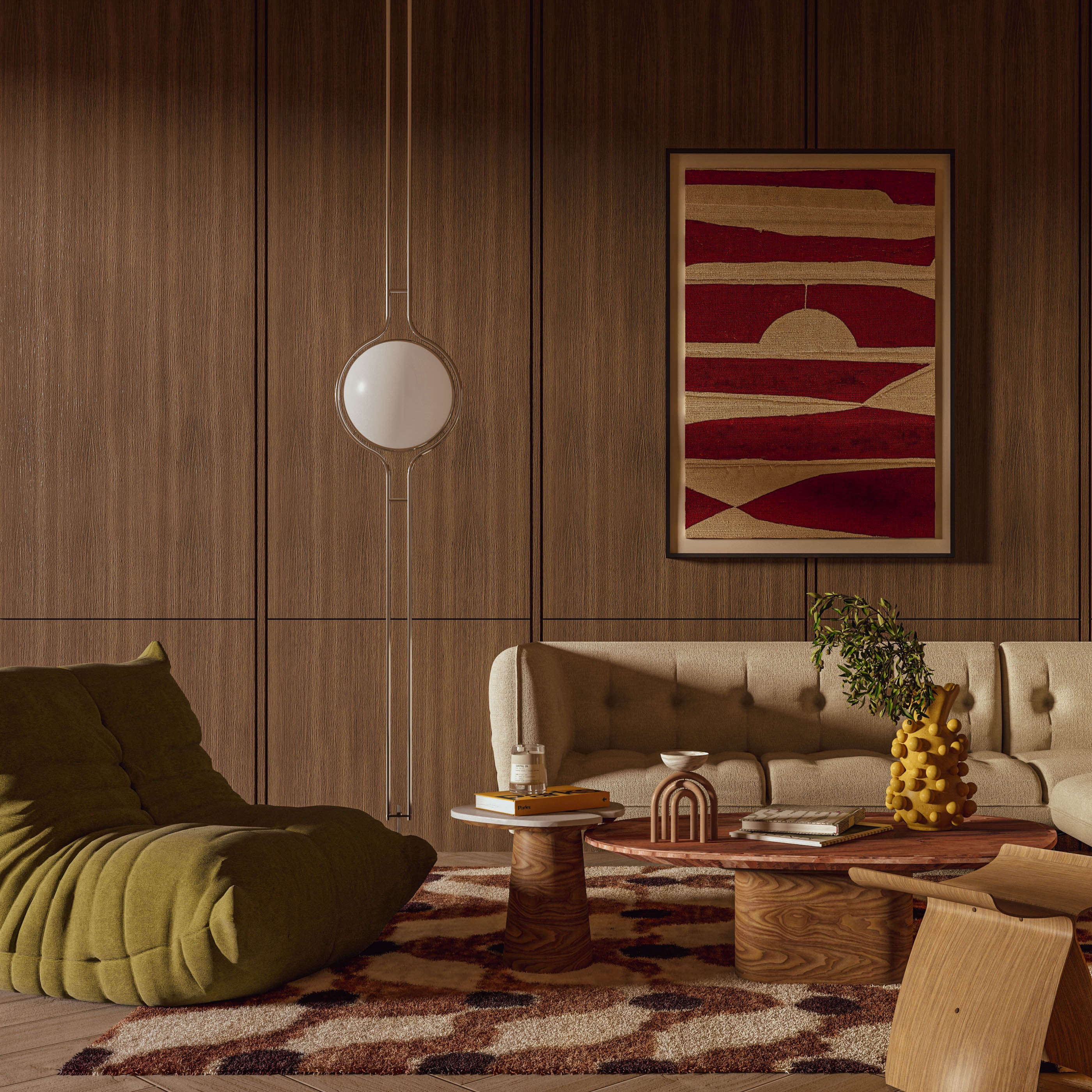 Ozarke Modern 1 Globe Floor to Ceiling Light Metal Acrylic Ball Modern Lighting for Living Room, Home Office, Home Decor Ceiling Floor Lamp - Warm 3000K