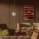 Ozarke Modern 1 Globe Floor to Ceiling Light Metal Acrylic Ball Modern Lighting for Living Room, Home Office, Home Decor Ceiling Floor Lamp - Warm 3000K - Walmart.com