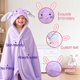 thumbnail image 3 of Toalla de bebé con capucha Baosity Bunny con nombre para niñas y niños, 3 of 8