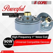 Compression Driver 600W Peak Aluminium Tweeter Diaphragm 16 Ohm Throat Twist Horn Speaker,DU 60W
