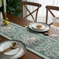 thumbnail image 5 of Modern Floral Print Table Runner with Tassel Cotton Table Runner for Dinning Table Decoration, 5 of 5