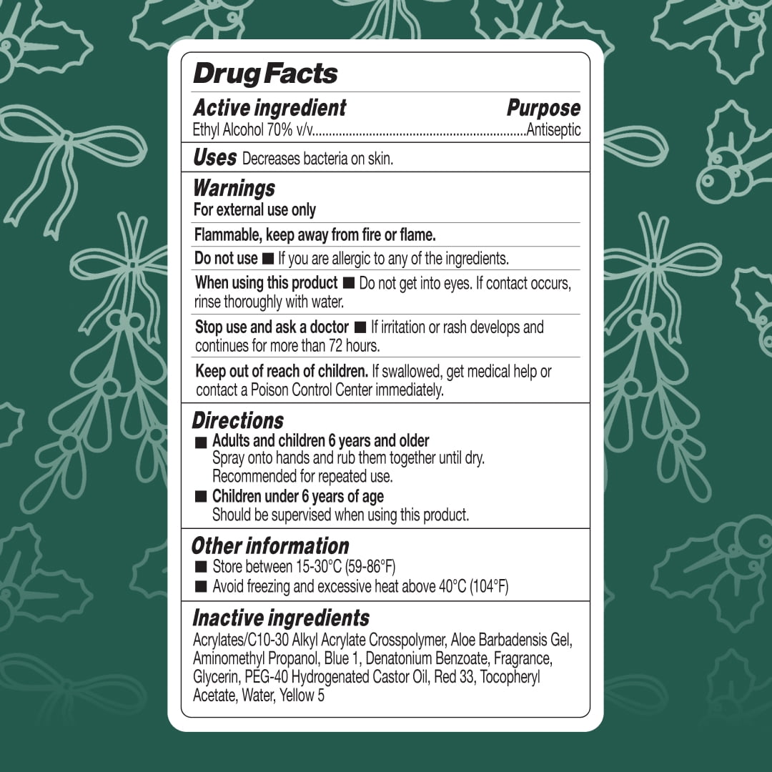 Smart Care Hand Sanitizer Spray, Mistletoe, 1.35 fl oz