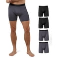 thumbnail image 1 of Calzoncillo bóxer 32 DEGREES Active Mesh para hombre, secado rápido, 4 unidades, 1 of 5