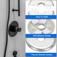 thumbnail image 3 of Uxcell 4pcs Wall Split Flange 51mm/2" Dia ABS Round Self-Adhesive Plates, Silver, 3 of 5
