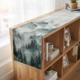 thumbnail image 6 of Table Runners 72 Inches Long Dress Scarves, Green Mountain Farmhouse Kitchen/Dining Table Runner, Coffee Tablerunners, Misty Forest Nature Woodland Pine Tree Landscape 14x72 Inch, 6 of 9