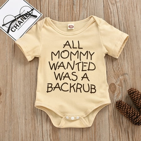 

Hunpta Infant Clothes Bodysuit Romper Print Boys Sleeve Letter Girls Baby Short Girls Romper&Jumpsuit