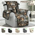 thumbnail image 4 of TSOVTHRID Recliner Cover Stay in Place, Non Slip Dog Chair Cover Water Resistant Furniture Protector with Pocket, Washable Ideal Recliner Slipcovers for Pets, Deer Elk Forest Camo Hunting Print, 4 of 7