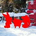 thumbnail image 5 of EWASWON Christmas Christmas 3D Angel Yard Stakes - 3-Piece Red Acrylic Outdoor Decor, Weather-Resistant Lawn Decorations for Holiday Garden Courtyard, 5 of 6