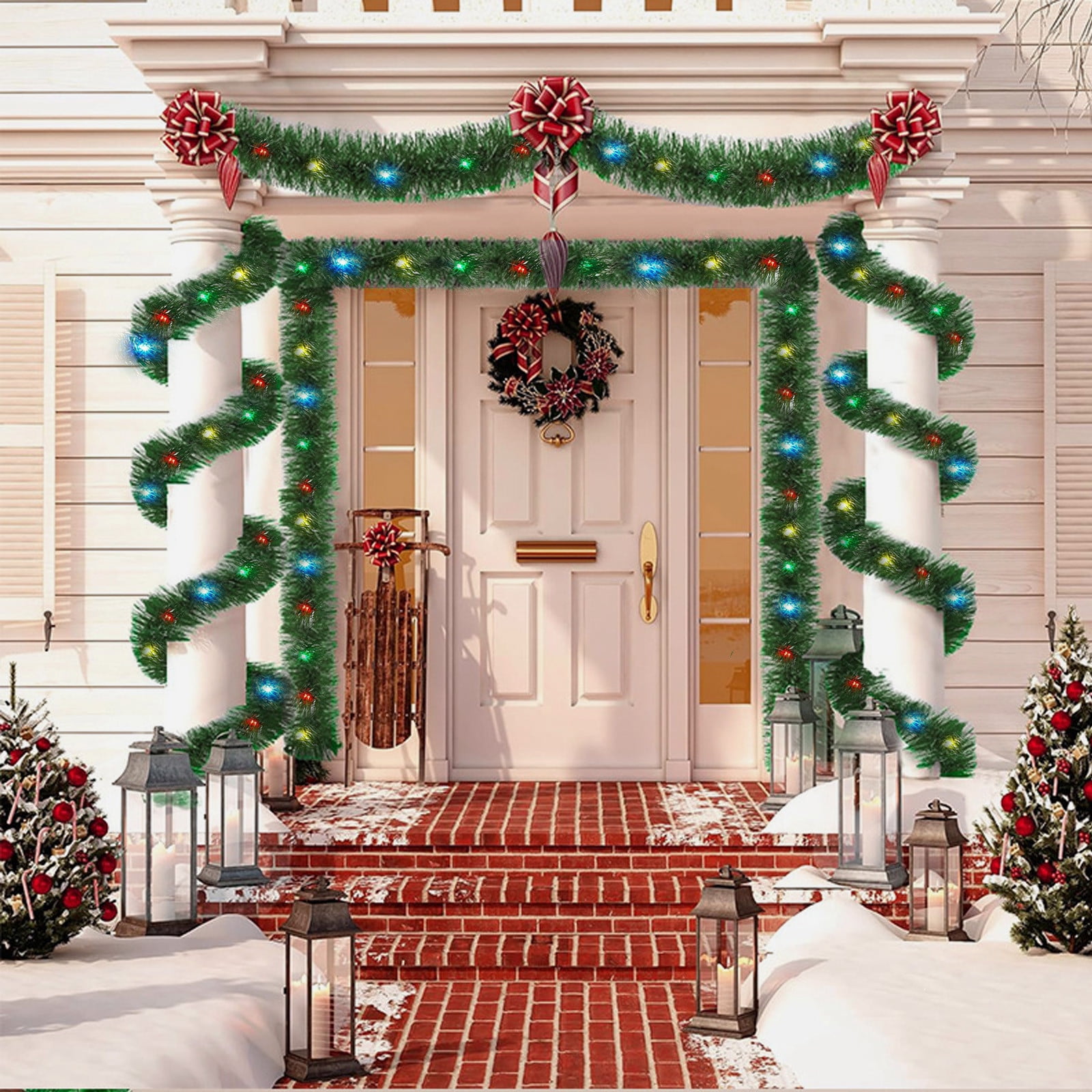 Guirlande Lumineuse Copper 200 LED 20m Extérieur Blanc Froid Blanc Chaud - Feeric Lights & Christmas | Leroy Merlin