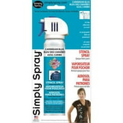 Stencil Spray Opaque Fabric Paint 2.5 Ounces-Caribbean Blue