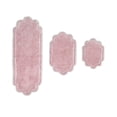 thumbnail image 3 of Home Weavers Allure Collection 100% Cotton Non-Slip Bathroom Rug Set Machine Washable Bathroom Rug-17"x24", Bath Rug- 21"x34", Runner- 21"x54", 3 Piece Bath Rug set, Pink, 3 of 8