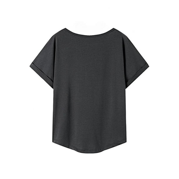 Camiseta para mujer con cuello redondo, camiseta básica de recuerdo para ir de compras, regalo para mujer SG