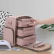 thumbnail image 5 of Organizador de esmaltes de uñas LUXJA con capacidad para 72 botellas con 3 bolsas de color rosa pálido, 5 of 9